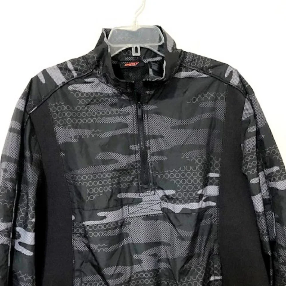 𝅺DKNY Active 1/4 Zip Pullover Windbreaker Jacket